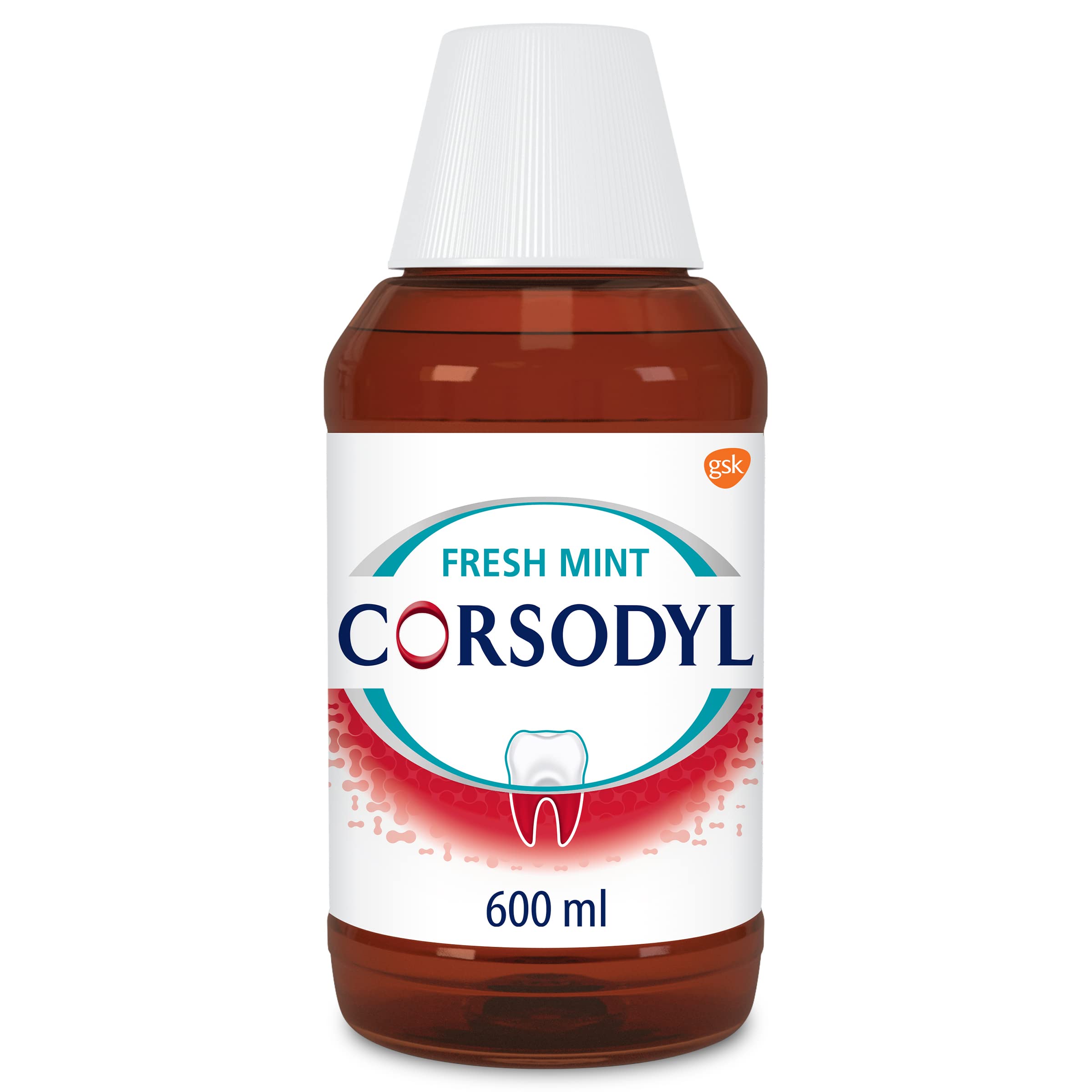 Buy Corsodyl Mouthwash Mint, Gum Disease & Bleeding Gum Mouthwash, 600
