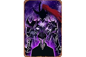 Anime: Solo Leveling, Vintage Metal Poster