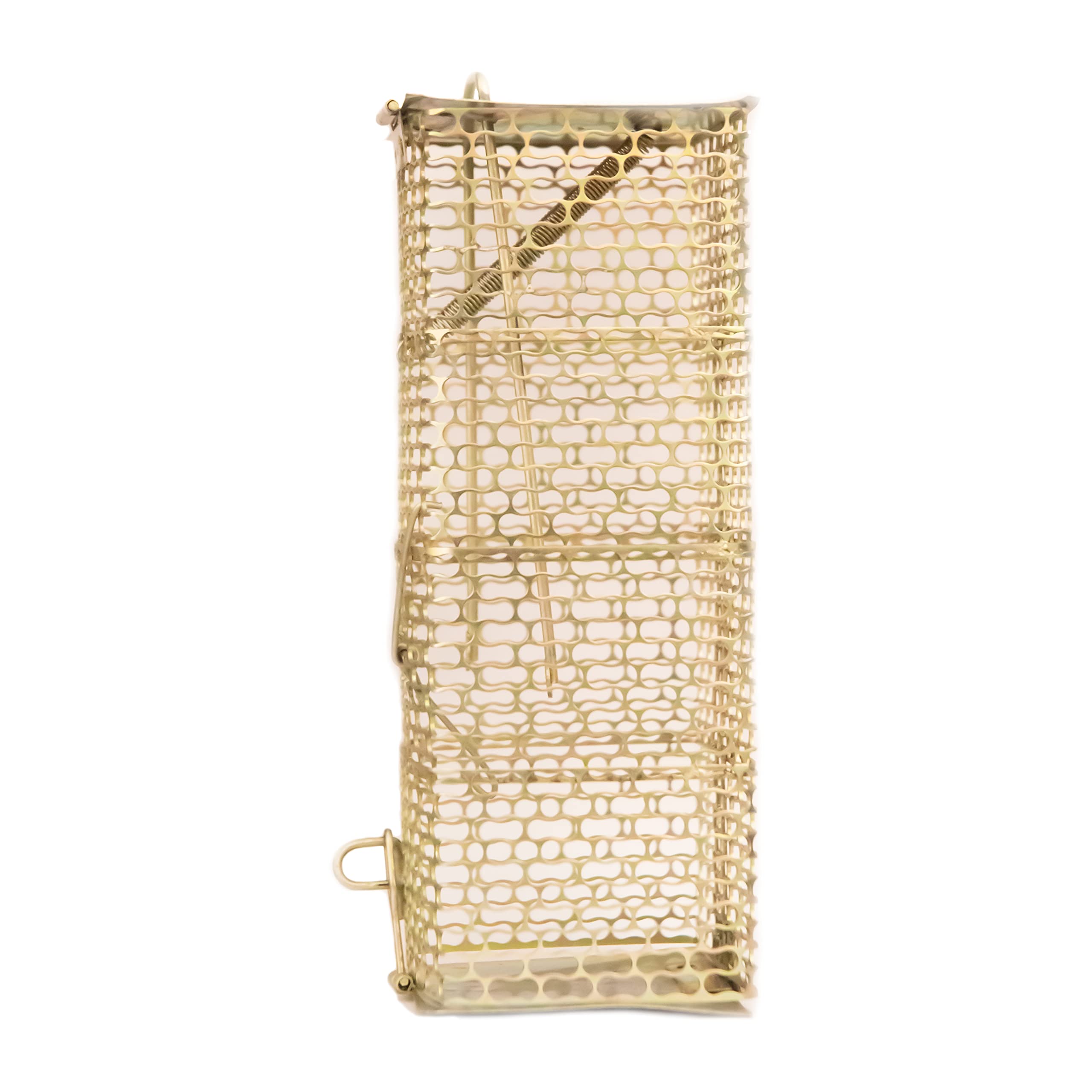 Mclear Rat, Mouse, Rodent Trap, Catcher, Rustic Non-Toxic Iron Gold Color Net Design Heavy Quality Ultimate Solution to All Rat Problems, Medium Size Cage with Small Hole(23 x 11 x 11 cm), Pack of 1 (B0CKDZCX82) Amazon Price History, Amazon Price Tracker