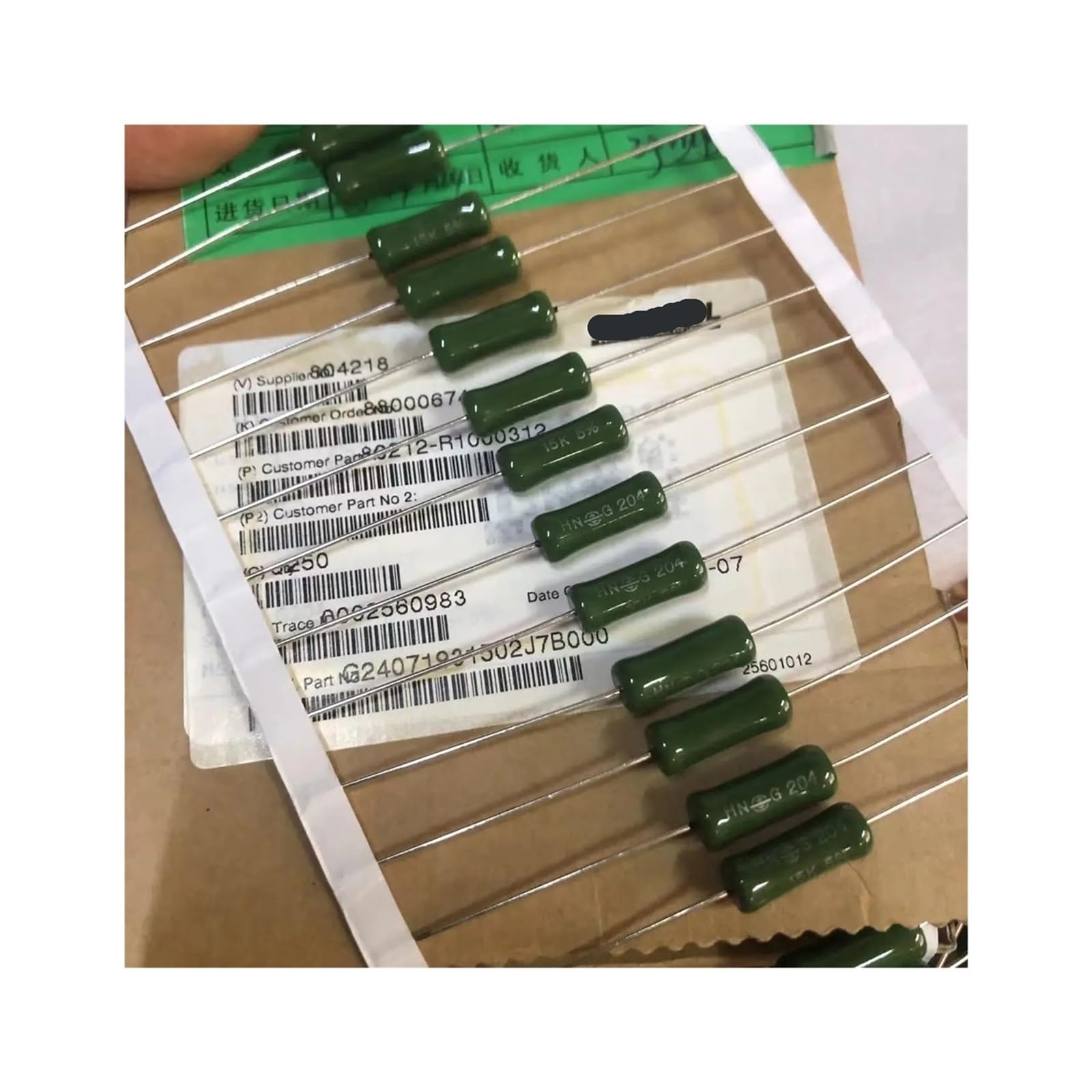LEOTNNDQ 1pcs 3W 15K 5% Film Audio Resistors