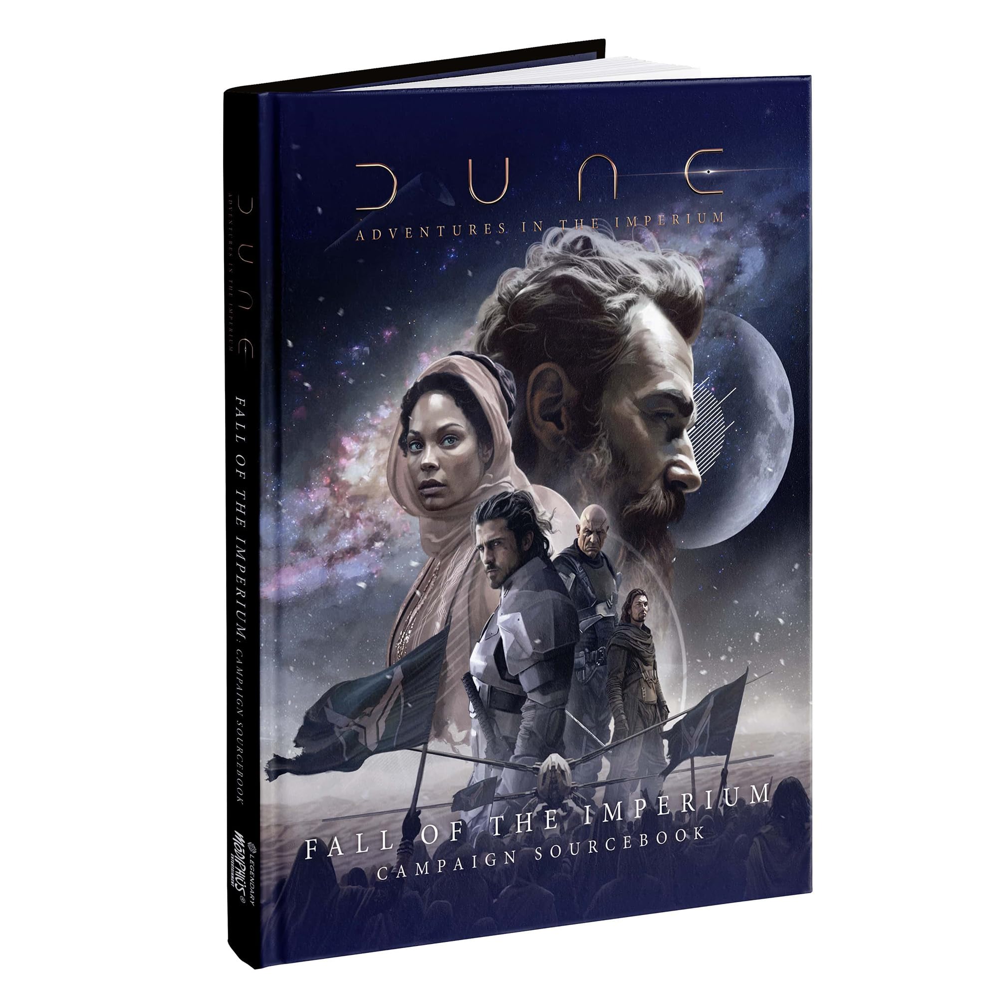 Modiphius Entertainment: Dune: Fall of The Imperium - Hardcover Campaign RPG Book, Full Color 144 Pgs, Tabletop Role Playing Game, Officially Licensed