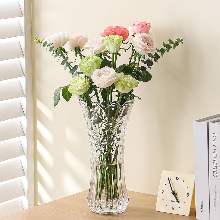 Amazon.co.jp: 豪華なギフトボックス付きクリスタルガラスの花瓶