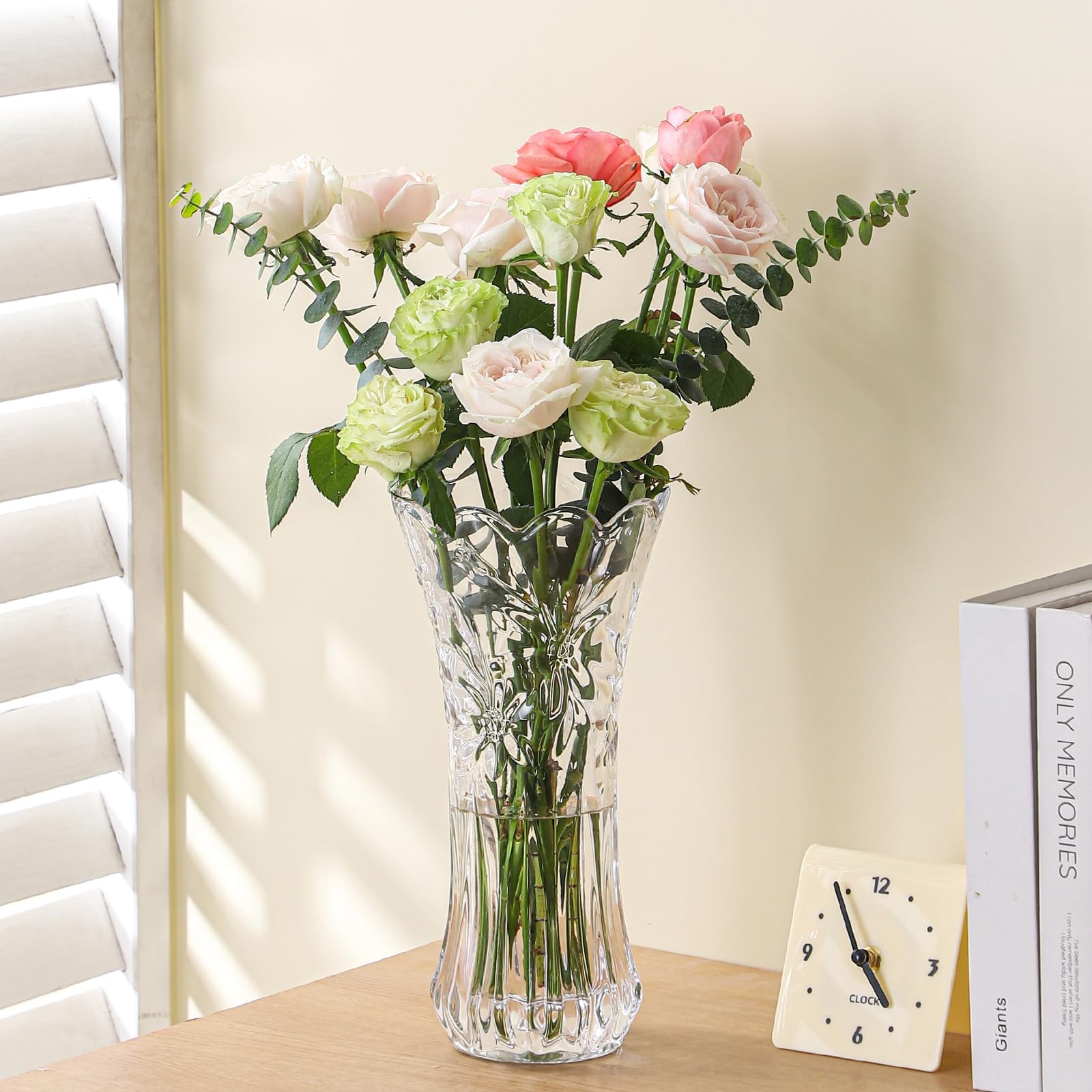 クリスタルガラスの花瓶 Amazon.co.jp: 豪華なギフトボックス付きクリスタルガラスの花瓶