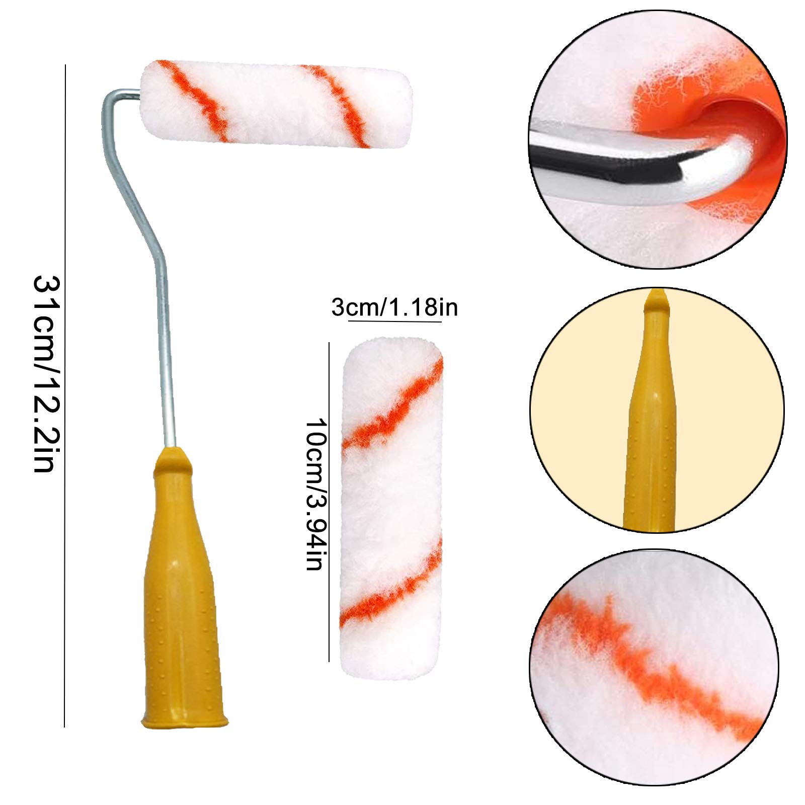 Rullo Per Vernice In Schiuma WORKPRO Da 12 Pezzi Da Italia - Foto 12