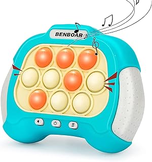 Handheld Game Toy, Pop Fidget Toy It Pro Game, Light and Sound Press Bubble Game Sensory Fidget Toys Newest Upgrade Fun Classic pop, Silicona Squeeze Stress Relief Party Birthday Gifts for Kids Age 3+