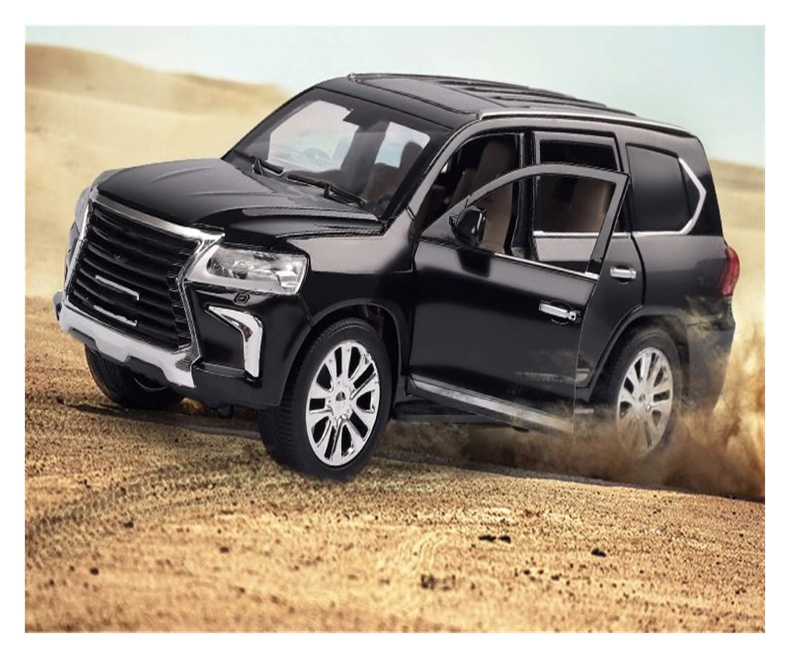 Modello di auto pressofuso in metallo 1:24 per Lexus Lx570