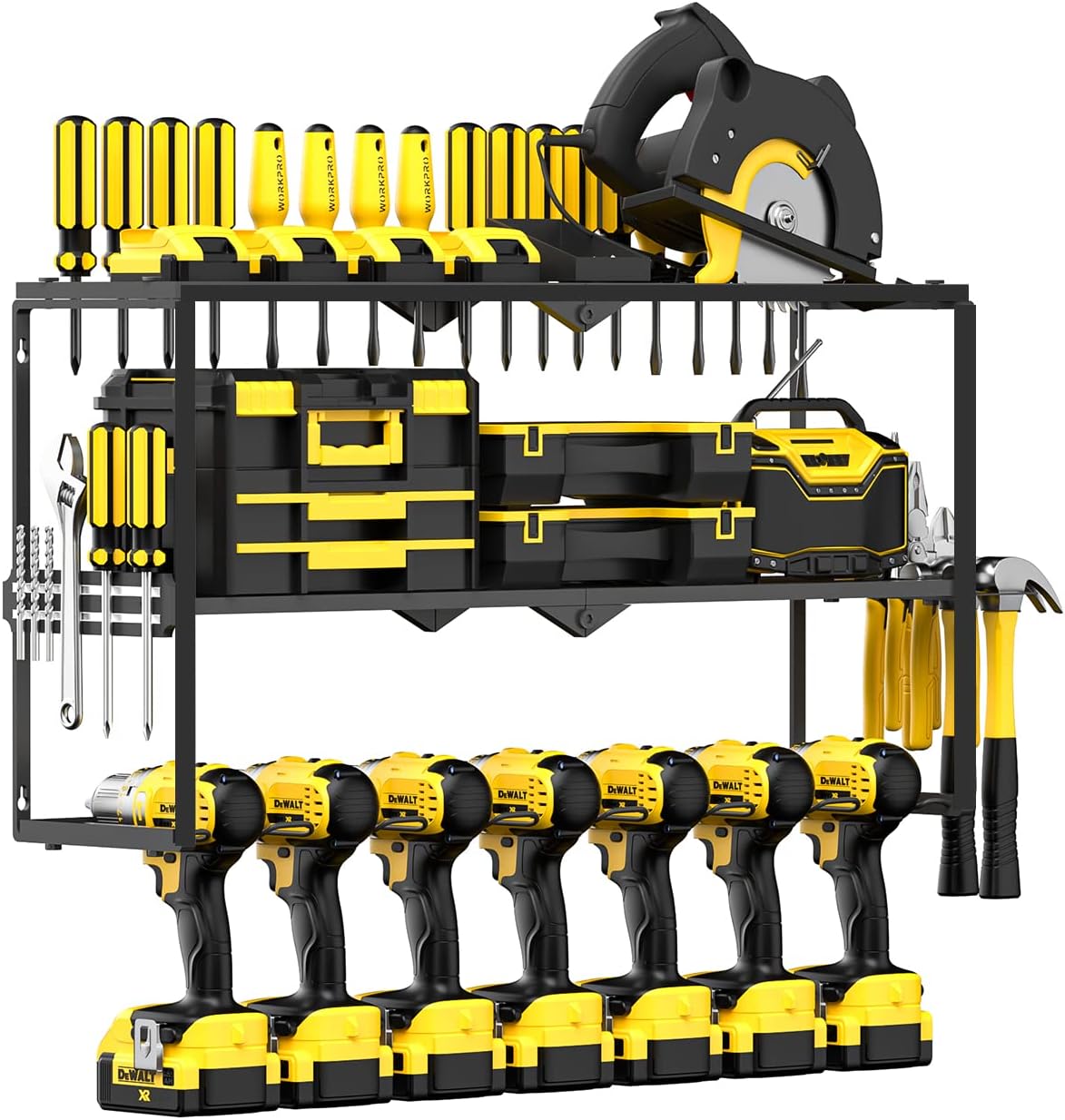 Spampur Power Tool Organizer for Tool Storage, Drill Holder Wall Mount