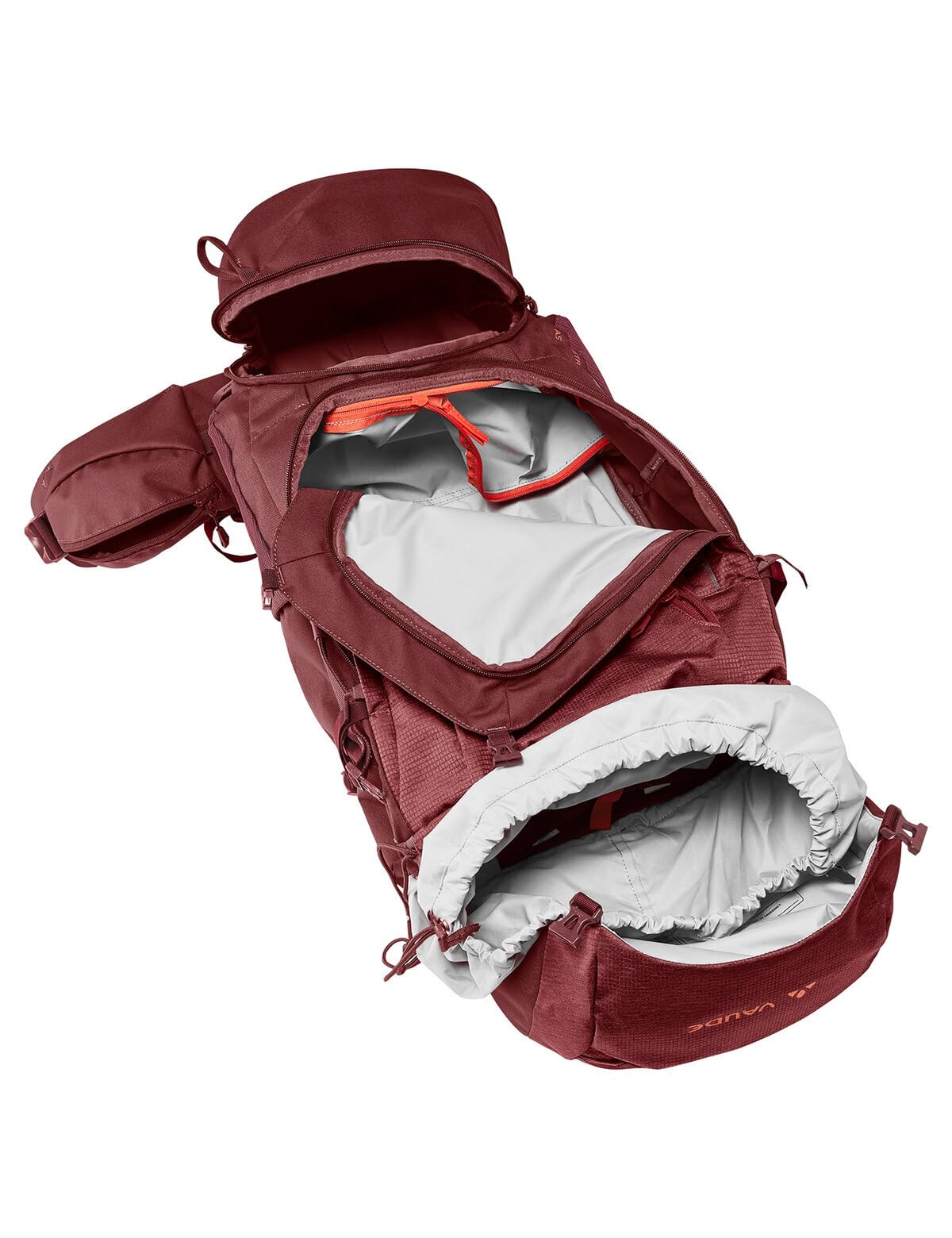Vaude damskie asymetryczne 48 + 8 plecaków>=50 l, niebieski szafira, jeden rozmiar
