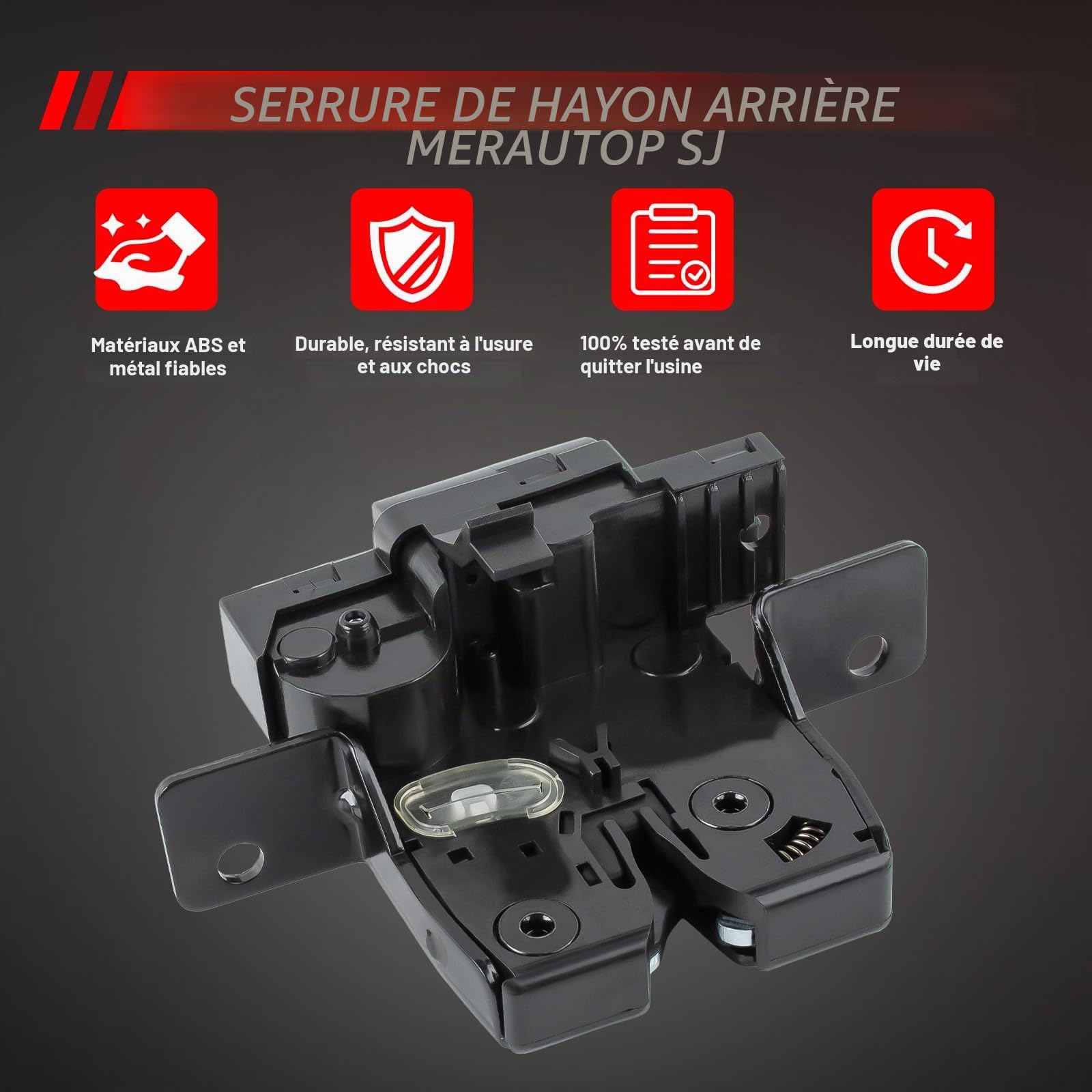 Serrure de hayon arrière - Serrure de rechange pour Megane II Clio III 2005-2014 Grand Scénic II 2004-2009 - Accessoire de voiture - Pièce # 8200947699 8200076240