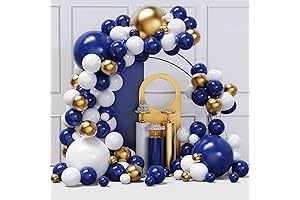 Celebrate in Style: Embellish Your Events with the Navy and Gold Balloon Garland Kit