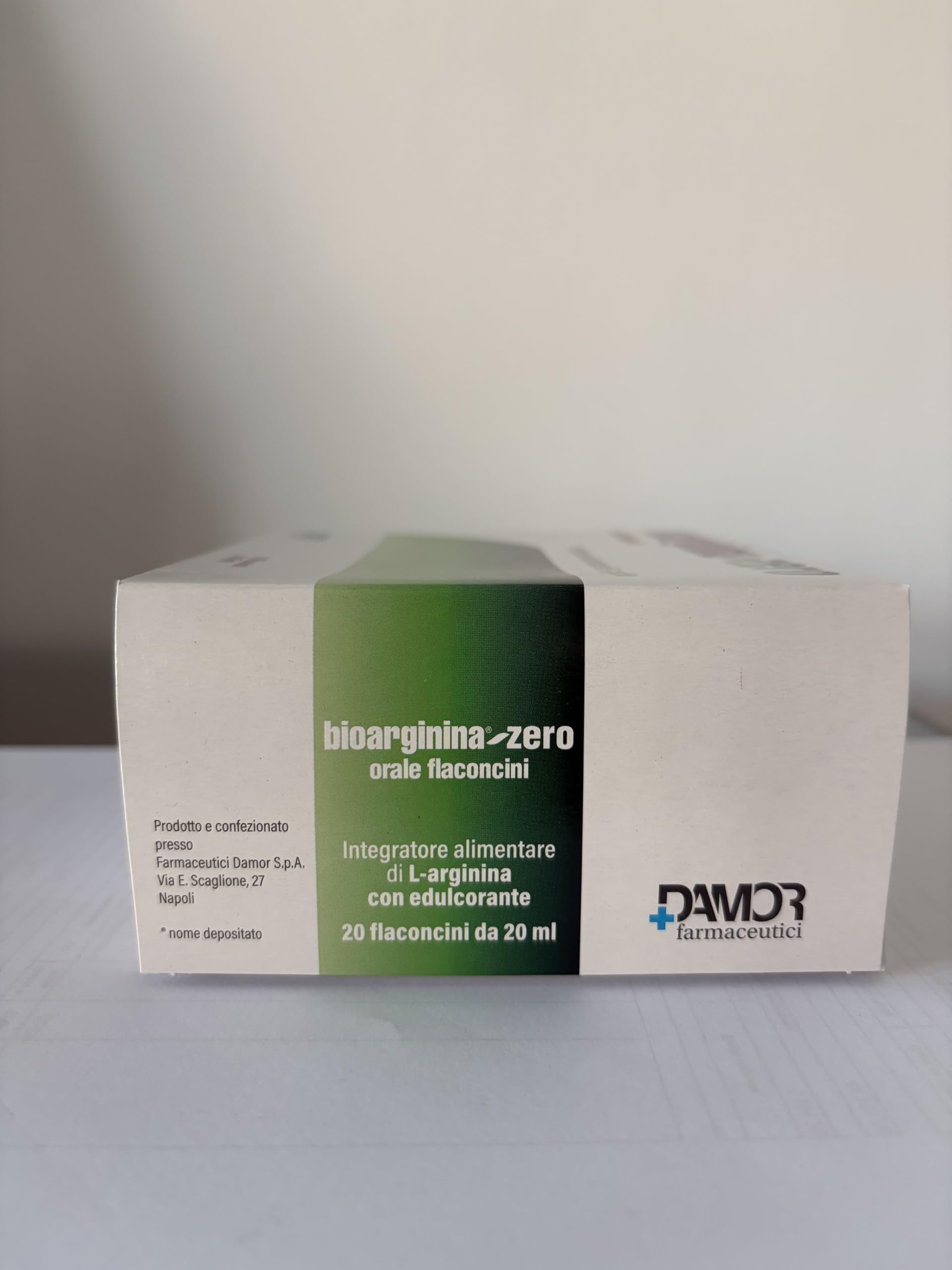 Damor - Bioarginina Zero Orale 20 Flaconcini - Integratore Alimentare di L-Arginina Senza Saccarosio
