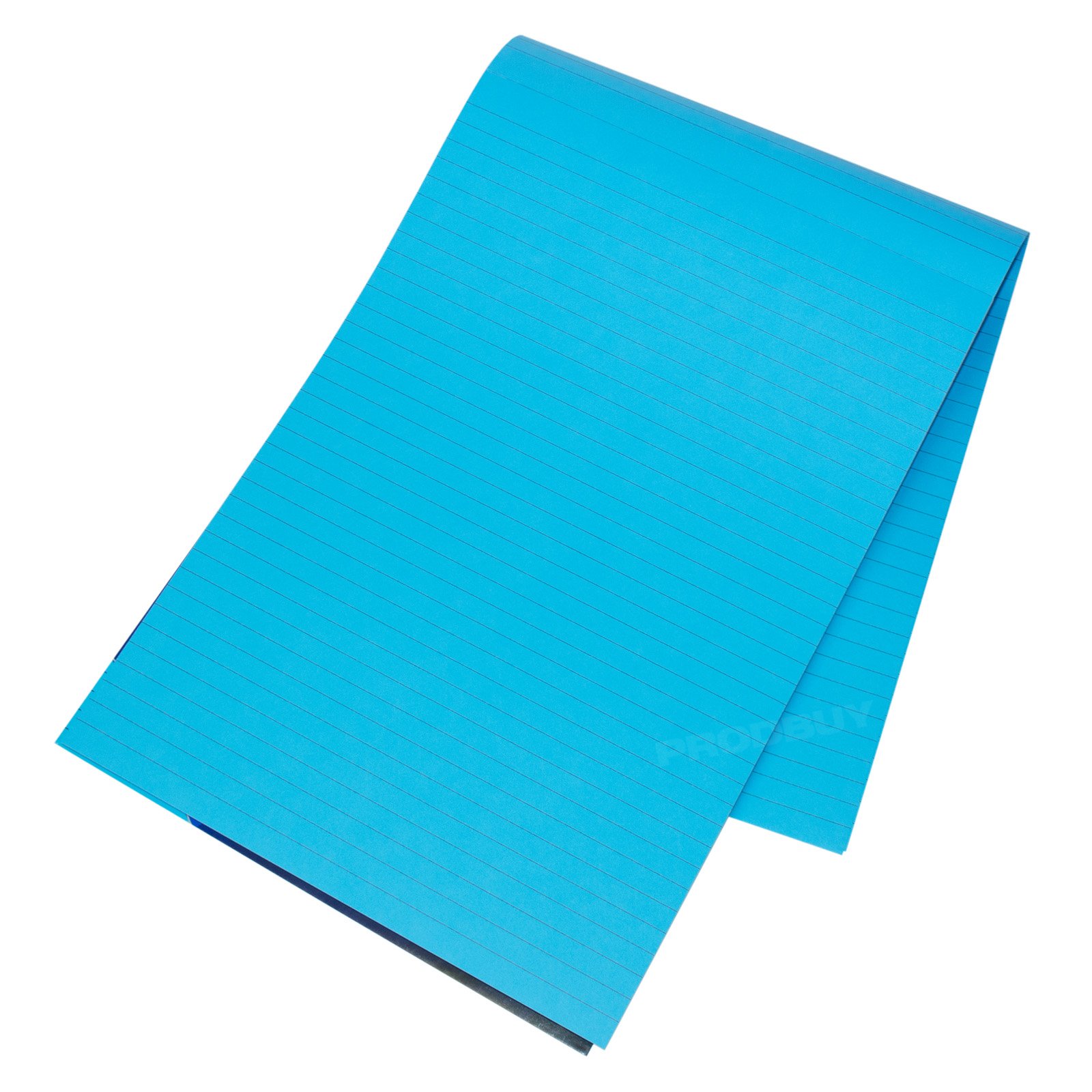 [Pack of 5] Visual Memory Aid A4 Bright Blue 100 Page Paper Notepad Refill Memo Lined Writing Pads