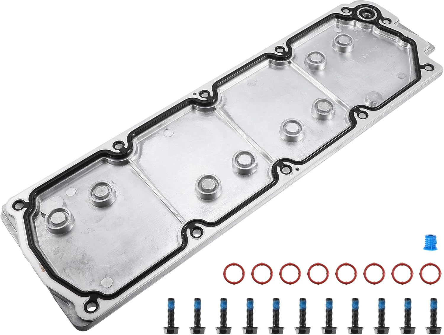 X AUTOHAUX Engine Block Valley Cover Kit with Gasket Bolt 12610141