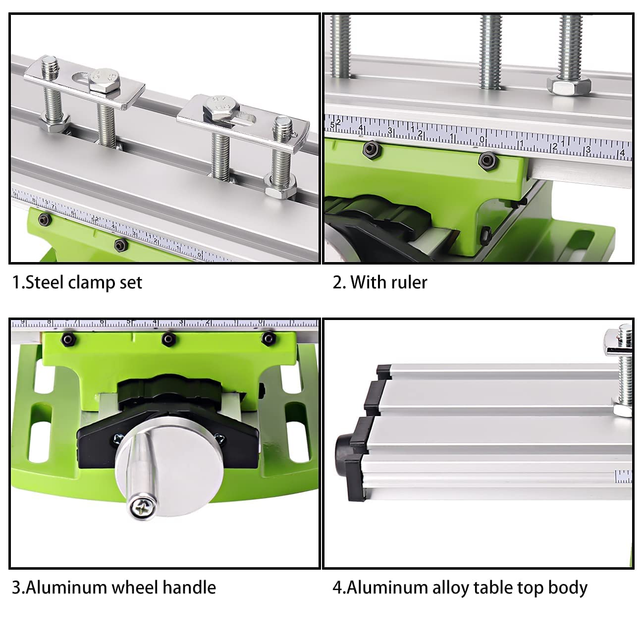 MYSWEETY Compound Slide Table, Multifunction Worktable Milling Working