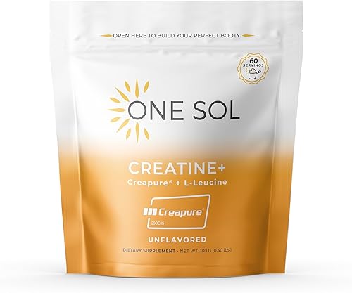 One Sol Creatina para mujeres Booty Gain polvo de creatina natural para mujeres con grietas aumenta la masa muscular magra reduce el tiempo de