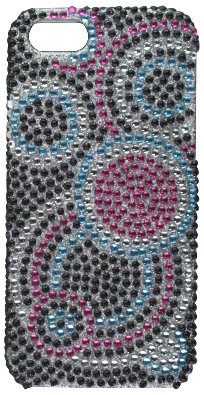 Eagle Cell PDIPHONE5F311 RingBling Brilliant Diamond Case for iPhone 5 - Retail Packaging - Colorful Circle