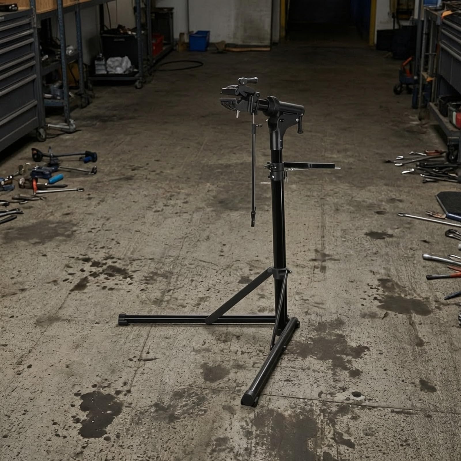 Amagogo Mannimiento para Bicicleta , Plegable, Reparación Bicicleta con Base Triangular, para Garaje, Ciclistas