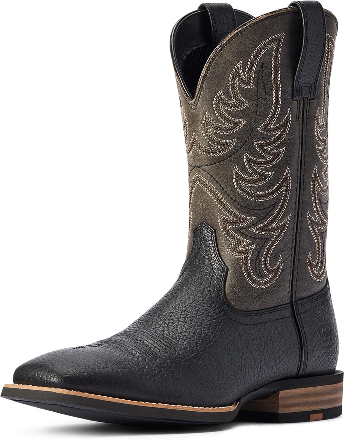 Ariat Mens Everlite Countdown Western Boot Black/Slate Grey 8.5