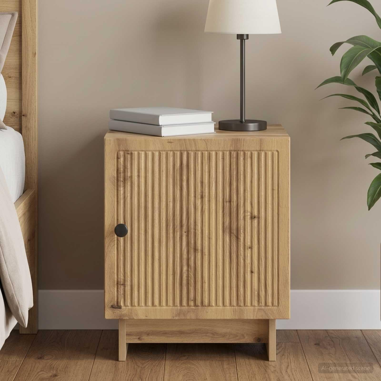 Madera vintage mesita de noche roble artisan 43 x 34 5 x 50 cm marrón
