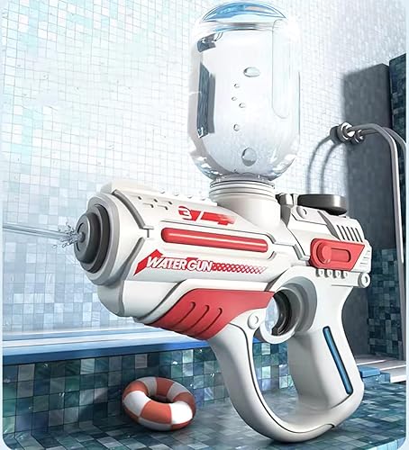 Miniatura 2 de Pistola de agua eléctrica  Rango de 32 pies, pistola de agua automática de alta capacidad, pistola de agua de verano al aire libre para playa y