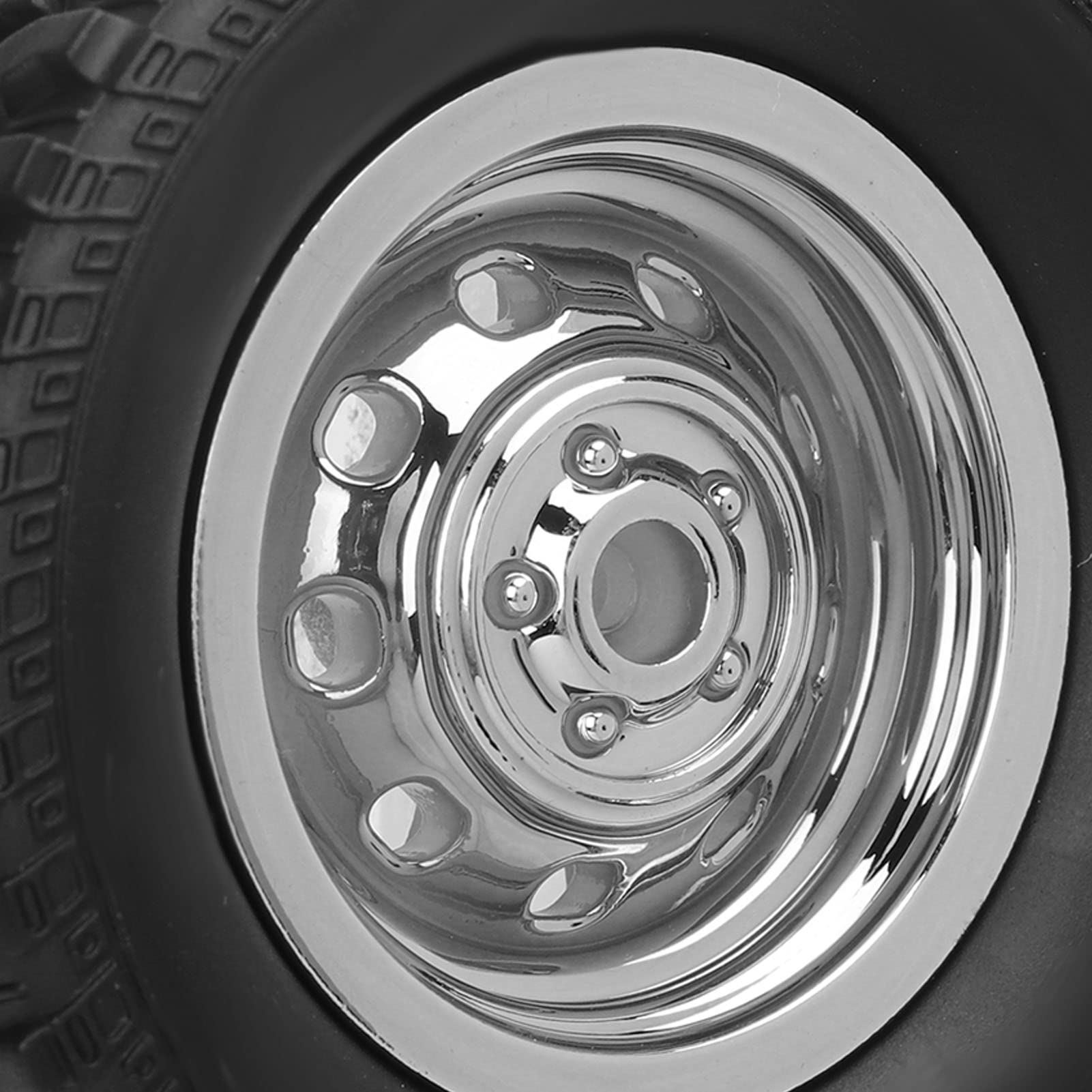 Lot de 4 paires de roues en caoutchouc pour pneus télécommandés à l'échelle 1/16 1/14 1/18 pour voiture télécommandée