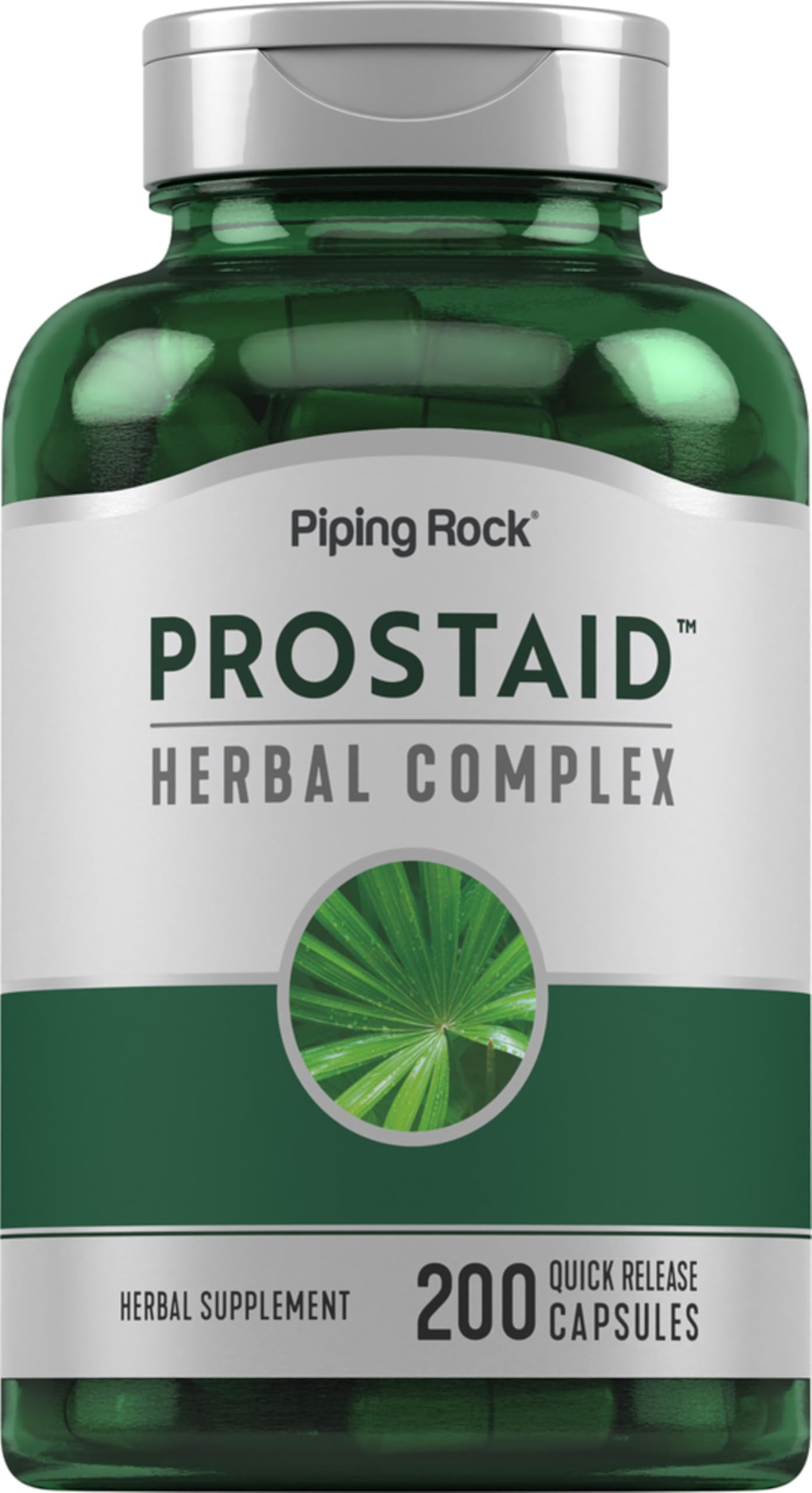 Prostate Supplement for Men | 200 Capsules | ProstAid Herbal Complex Extract with Saw Palmetto, Pygeum, Stinging Nettle | Non-GMO, Gluten Free