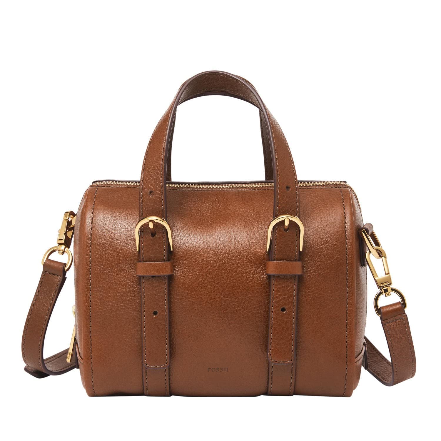 fossil Womens Carlie Brown Satchel Bag Zb1856200-picture-9