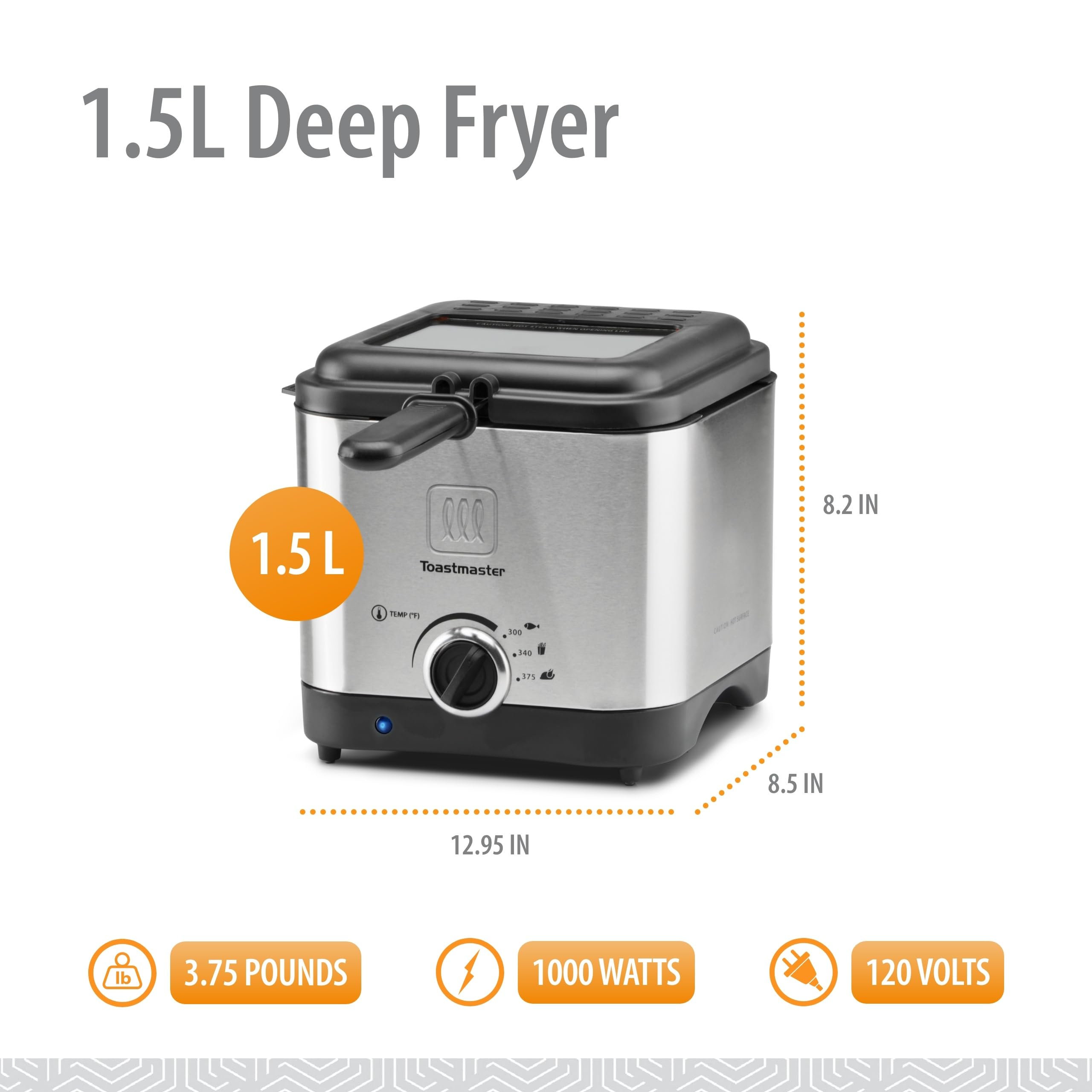 Amazon.com: Toastmaster 1.5L Deep Fryer - Stainless Steel Cooking