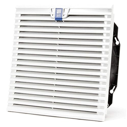 Rittal 3244140 Ventilador de filtro TopTherm gris claro, 12-2332 pulgadas de ancho x 12-2332 pulgadas de alto x 5-58 pulgadas de profundidad, 324353