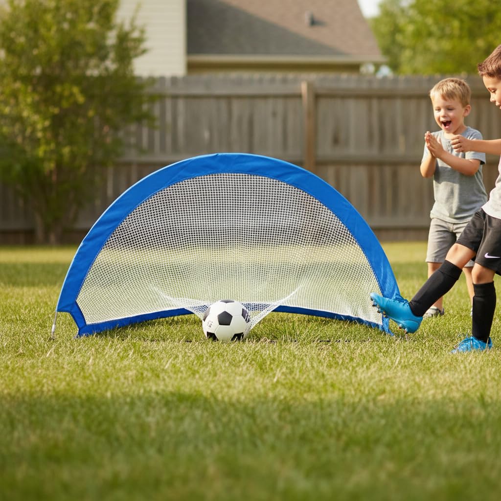Porta da Calcio Pieghevole per Giardino, per Bambini e Appassionati, per