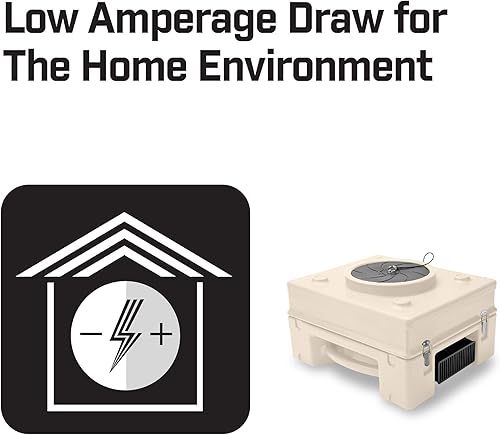 Miniatura 3 de B-Air AP-450 Max - Purificador de aire de grado profesional para uso doméstico, 450 CADR, equipo de daños por agua, cáscara de huevo blanca