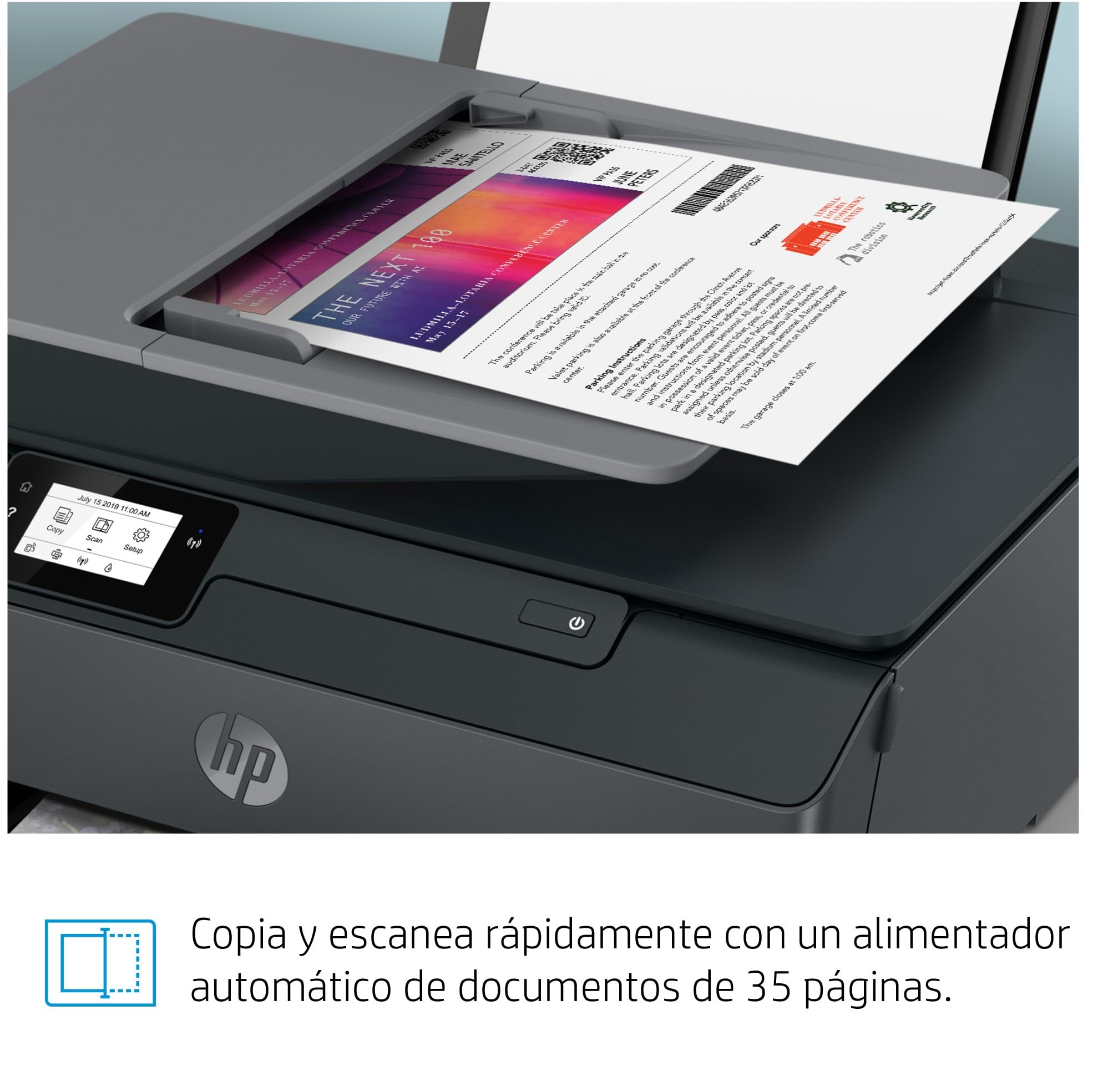 HP Smart Tank Plus 570 5HX14A- Impresora A4 Multifunción con Deposito de Tinta Recargable, Impresión a Color, Escaner, Copiadora, Wi-Fi, Smart App, Negro