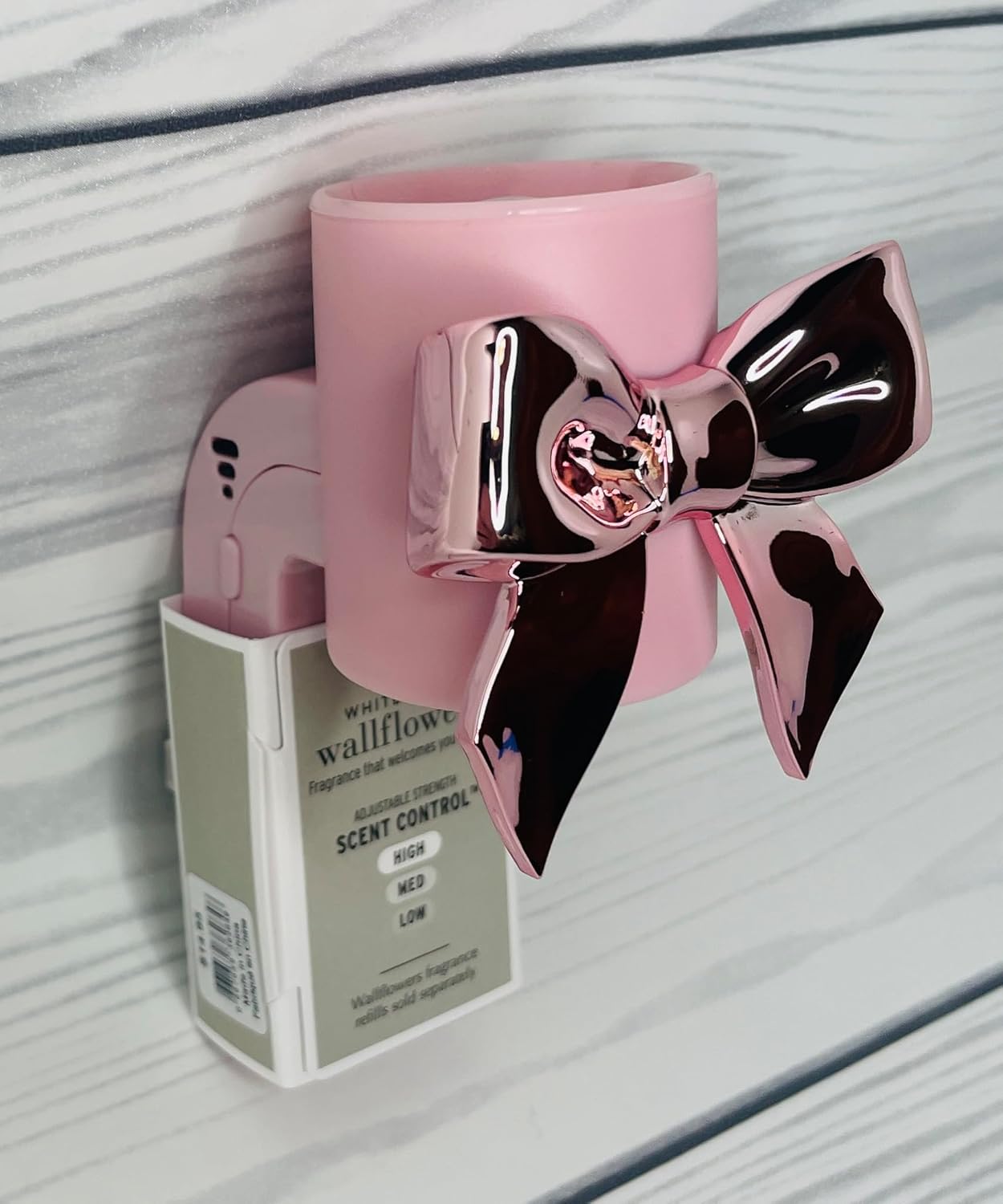 Bath and Body Sweetest Song Pink Bow Adjustable Wallflowers Scent Control Fragrance Plug - Image 2