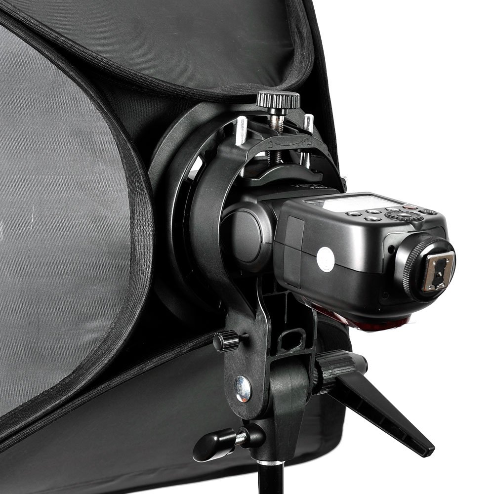 Godox 40 x 40 cm Caja de luz difusor con soporte de fijación Bowens soporte para Speedlite de luz de flash
