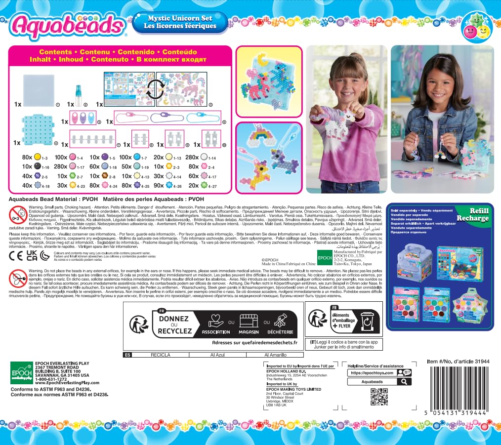 Pati-school Aquabeads 31944 Set de Unicornios Juego de Manualidades