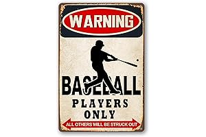 Baseball Decor Tin Sign: A Sign of Passion and Playfulness