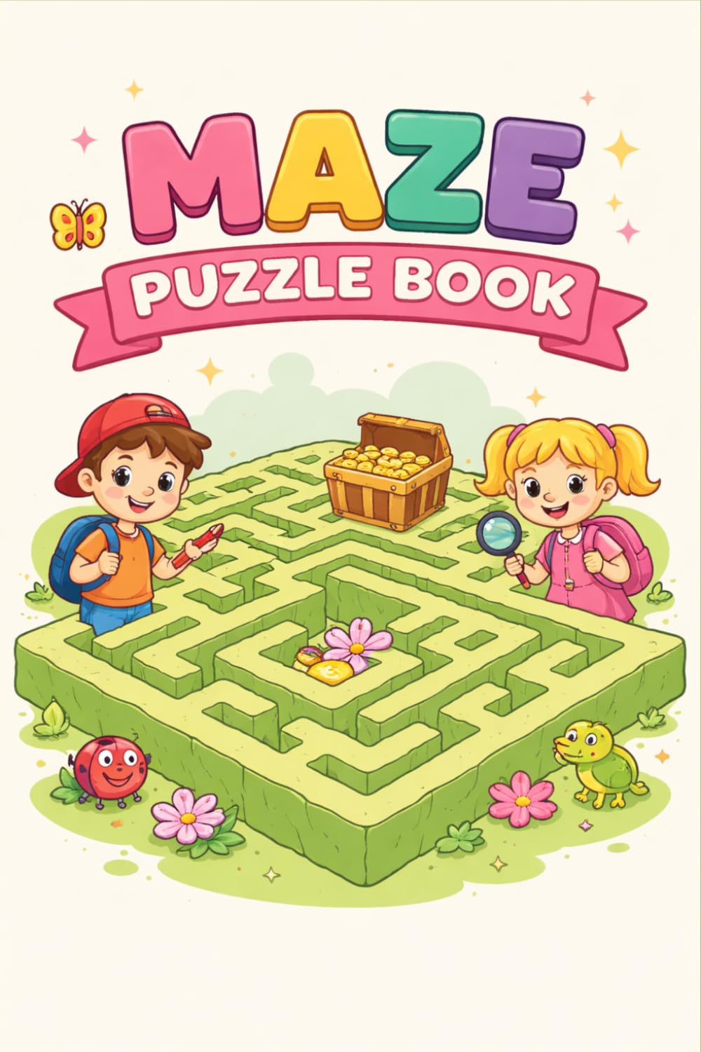 Maze Puzzle Book for Adults and Teens: 100 Fun and Challenging Mazes to Improve Focus Problem Solving and Brain Power