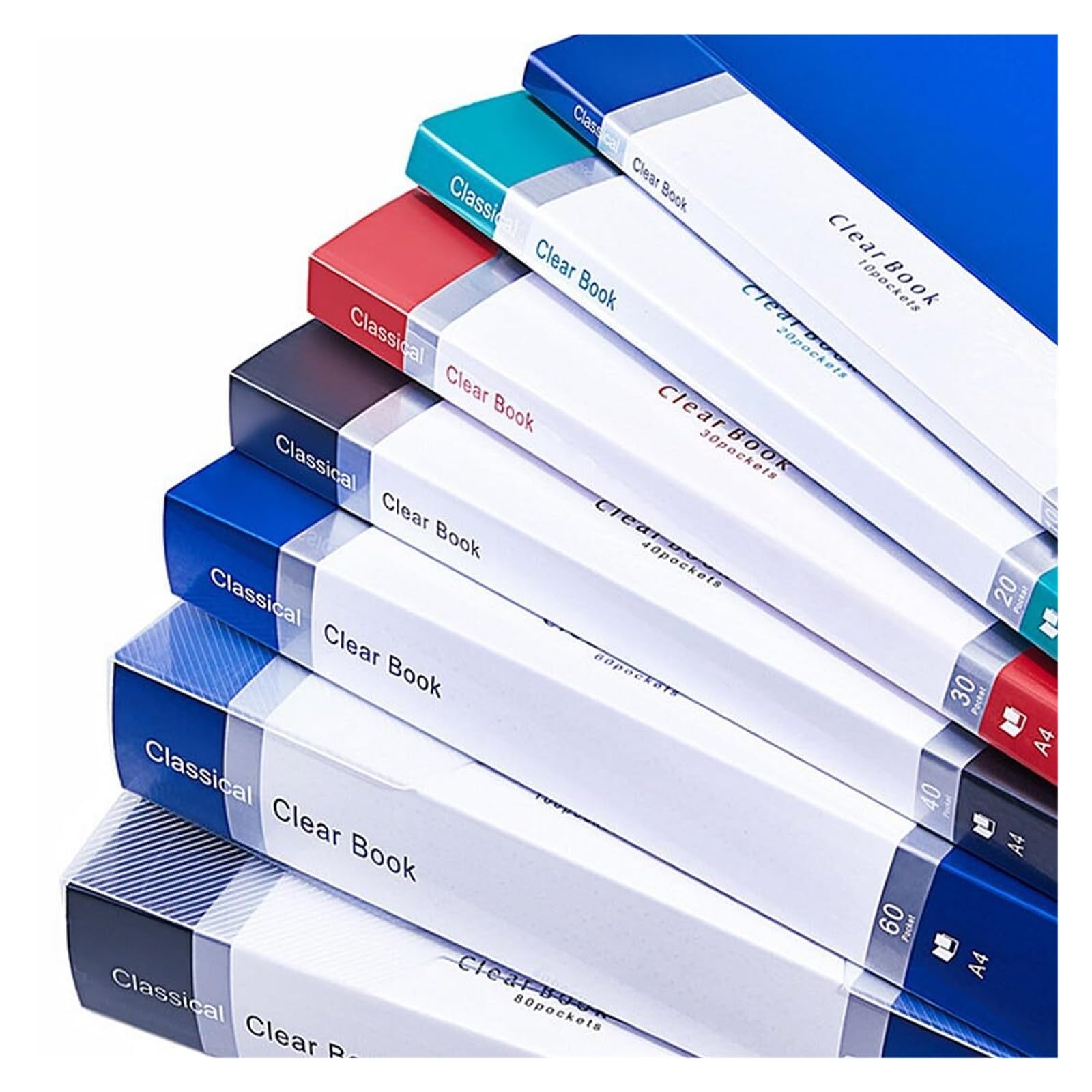 carpeta Carpeta de 40 bolsillos con fundas de plástico
