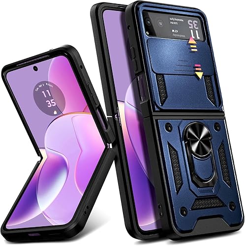 WDHD Funda compatible con Motorola Razr 2023 (no Razr Plus 2023), funda protectora de cuerpo completo de alta resistencia grado militar magnética