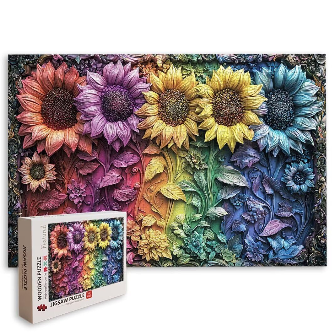 Puzzle dla dorosłych 2000, puzzle słonecznika dla dorosłych -8885