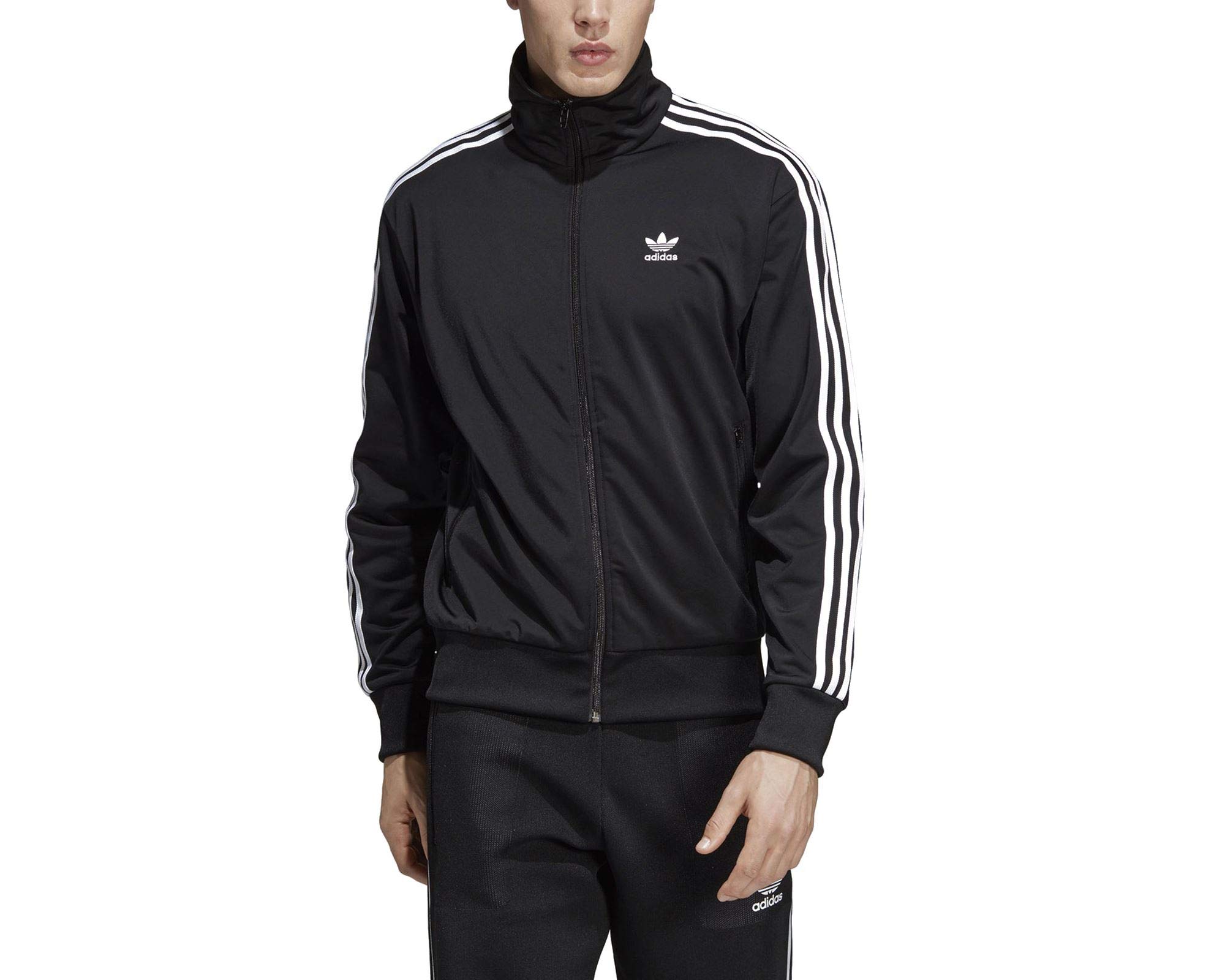 adidas Men Firebird Track Top - Black, Small