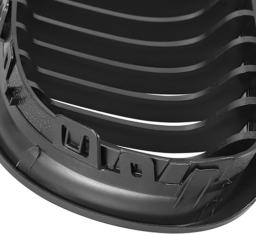 Miniatura 7 de X AUTOHAUX Par de coche parrilla delantera negro mate ABS plástico capó riñón rejilla para BMW E90 E91 4-puerta 2009-2011