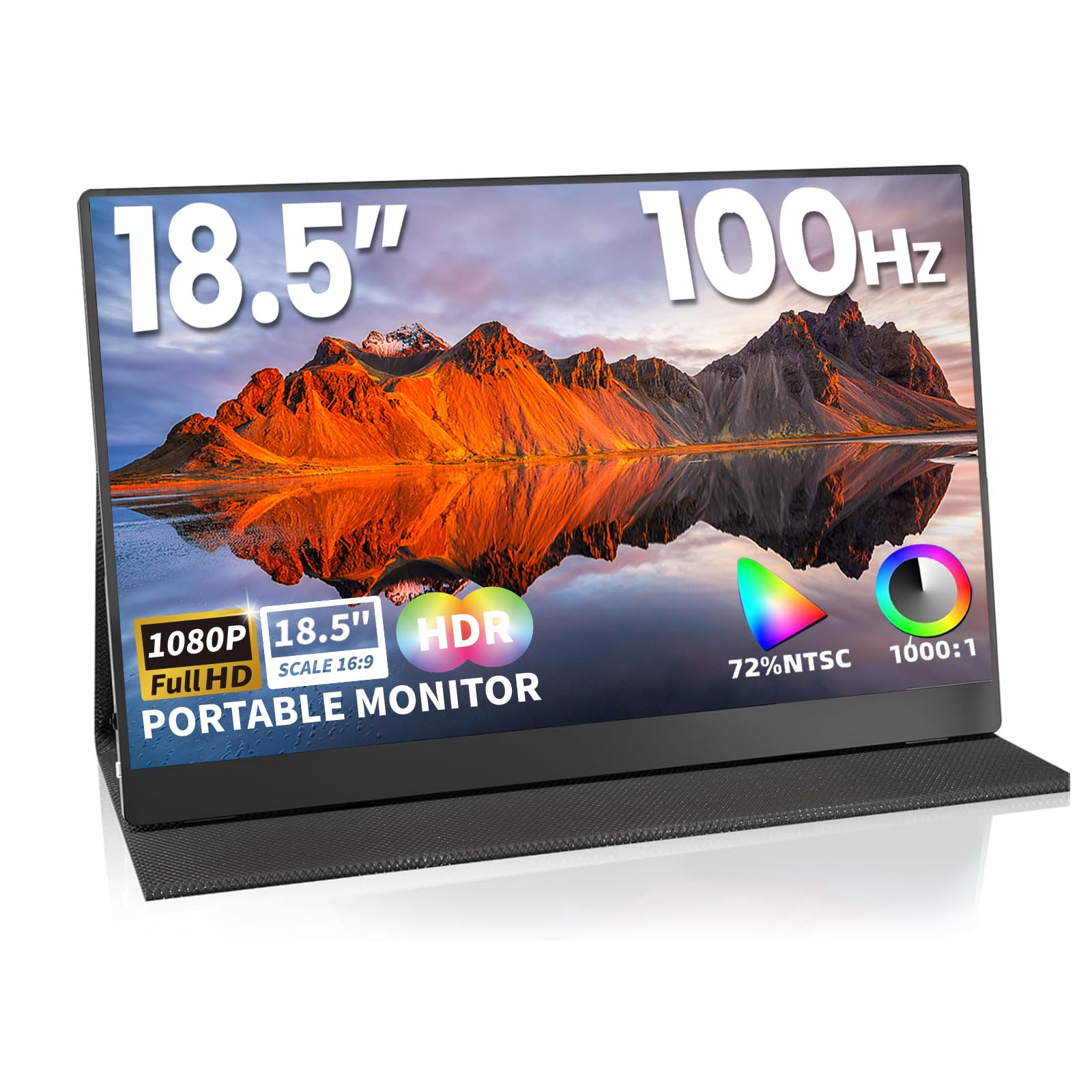 Amazon.com: ReHisk Portable Monitor 18.5 Inch IPS Display, FHD