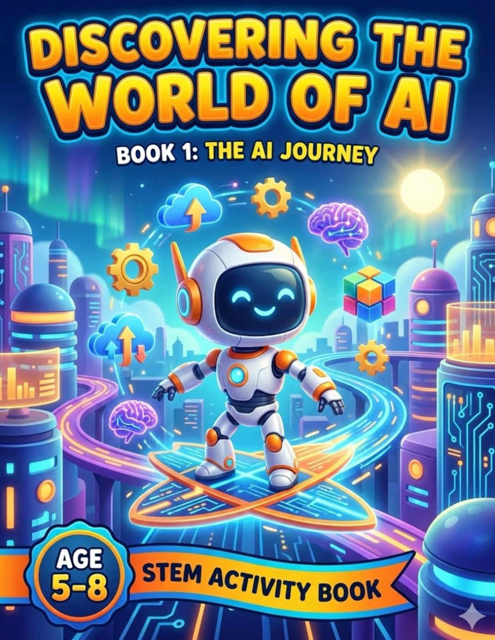 Exploring the World of AI Coloring Adventure: A COLORING and Activity Book About ARTIFICIAL INTELLIGENCE FOR KIDS (AI STEM Adventure with Bit & An – Learn AI, Coding & Logic Through Play)