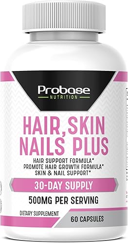 Probase Nutrition Cabello, piel y uñas más 60 cápsulas de suministro para 30 días