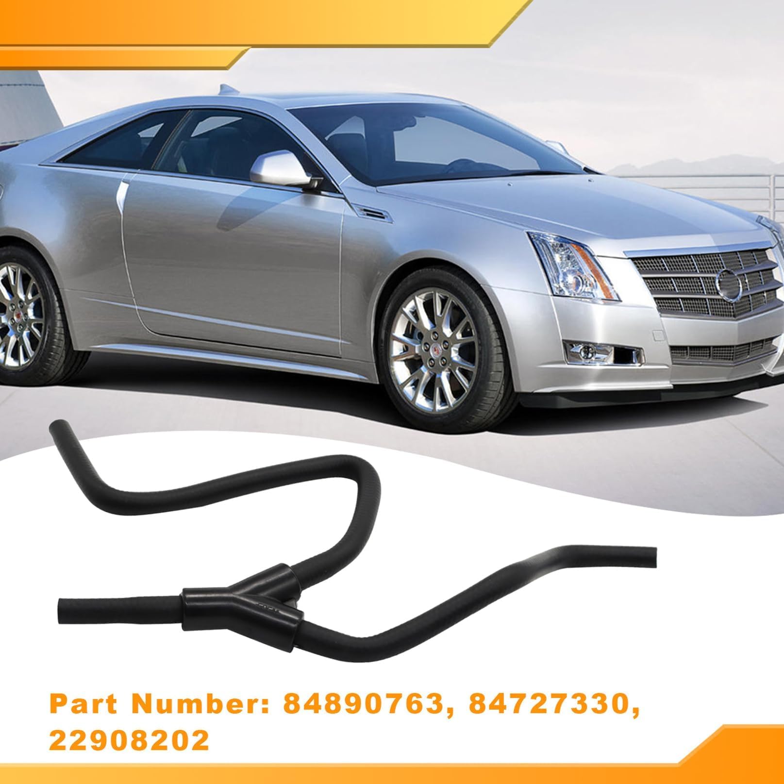 Entrada de desbordamiento de refrigerante y manguera Oulet compatible con ATS CTS Camaro 84727330 22908202 2013-2022