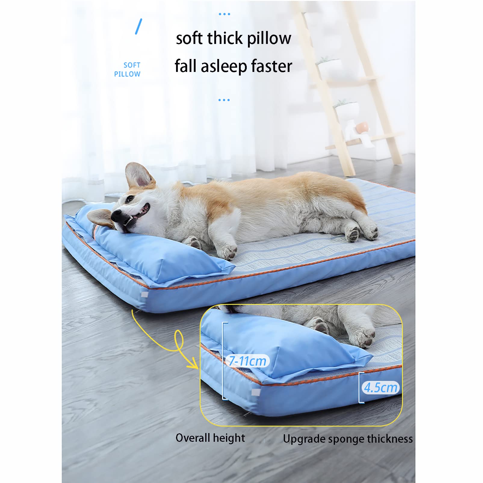 CUTTE Alfombrilla de Refrigeración para Perros, Alfombrilla de Autorefrigeración para Mascotas, Días Calurosos de Verano, Alfombrilla Fresca de Gel No Tóxico,