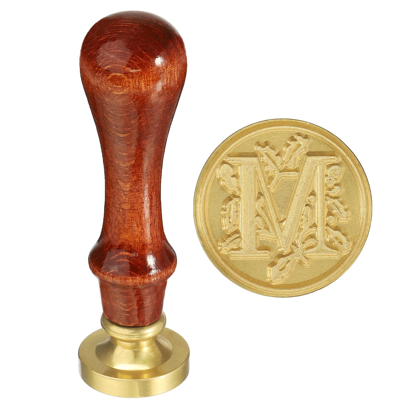 YOKIVE Alphabet Wax Seal Stamp, Letter Stamper with Removable Handle Head Decorate Postcards