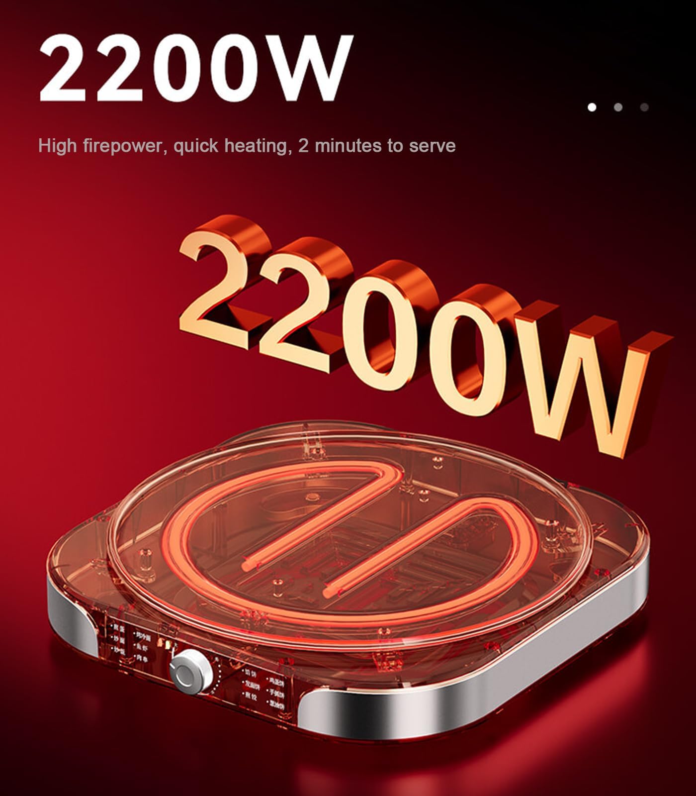 Crepera eléctrica de 40 cm con control de temperatura ilimitado, plancha antiadherente de 2200 W para panqueques, chapati, huevos, pizza y más, plegable para un fácil almacenamiento