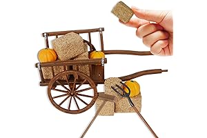 14Pcs Mini Hay Bales Decor Set for Western Party, Autumn Harvest, Wedding Decoration
